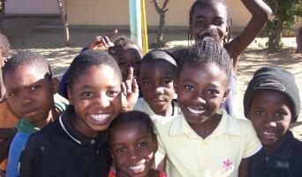 betreute Kinder in Namibia